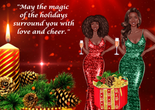 Load image into Gallery viewer, Christmas Card African American
