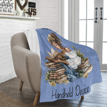 Load image into Gallery viewer, Initial Floral Book Lover Blanket (Copy)
